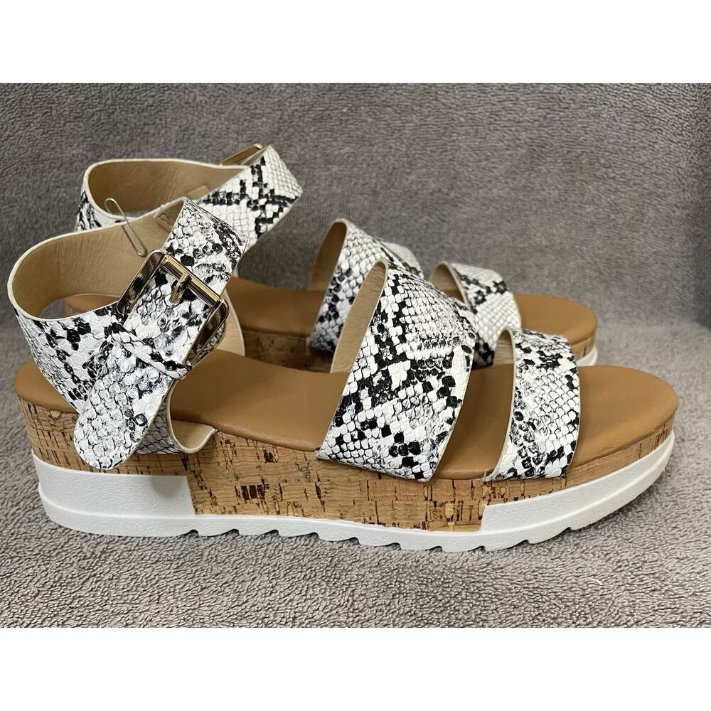 Charlotte Women's Russe Snake Print Platform Strap Sandals Size 10
